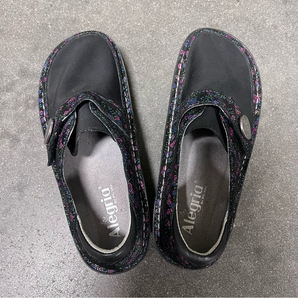 Alegria Dena Dream Fit Sweetums Floral Pattern Slip On Leather Shoe EE - Picture 8 of 9